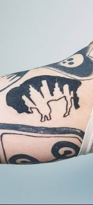 fotó egy bivaly tetoválásról, kelte: 2018.04.16., 008 - Buffalo Tattoo -