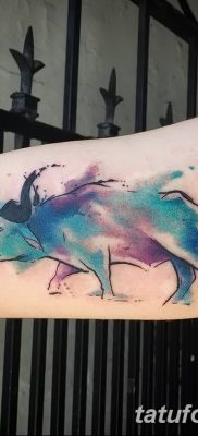 fotó egy bivaly tetoválásról, kelte: 2018.04.16., 009 - Buffalo Tattoo -