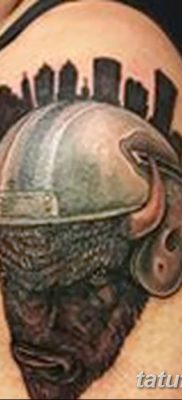 fotó egy bivaly tetoválásról, kelt 2018. 04. 16 -án №012 - Buffalo Tattoo -