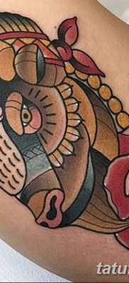 fotó egy bivaly tetoválásról, kelt 2018. 04. 16 -án №030 - Buffalo Tattoo -