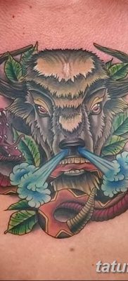 fotó egy bivaly tetoválásról, kelt 2018. 04. 16 -án №031 - Buffalo Tattoo -