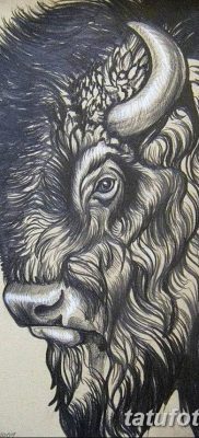 fotó egy bivaly tetoválásról, kelt 2018. 04. 16 -án №040 - Buffalo Tattoo -