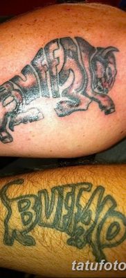 fotó egy bivaly tetoválásról, kelt 2018. 04. 16 -án №061 - Buffalo Tattoo -
