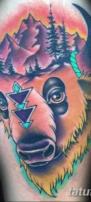 fotó egy bivaly tetoválásról, kelt 2018. 04. 16 -án №063 - Buffalo Tattoo -