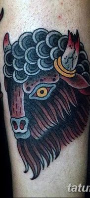 fotó egy bivaly tetoválásról, kelt 2018. 04. 16 -án №067 - Buffalo Tattoo -