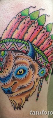 fotó egy bivaly tetoválásról, kelt 2018. 04. 16 -án №071 - Buffalo Tattoo -