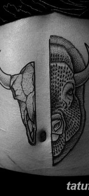 fotó egy bivaly tetoválásról, kelt 2018. 04. 16 -án №074 - Buffalo Tattoo -