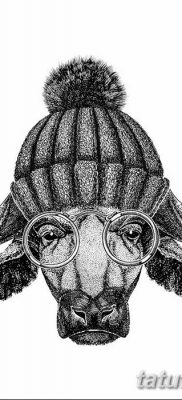 fotó egy bivaly tetoválásról, kelt 2018. 04. 16 -án №075 - Buffalo Tattoo -