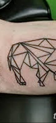 fotó egy bivaly tetoválásról, kelt 2018. 04. 16 -án №081 - Buffalo Tattoo -