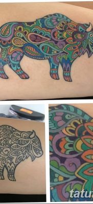 fotó egy bivaly tetoválásról, kelt 2018. 04. 16 -án №088 - Buffalo Tattoo -
