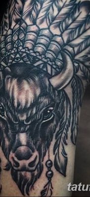 fotó egy bivaly tetoválásról, kelt 2018. 04. 16 -án №090 - Buffalo Tattoo -