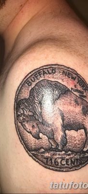 fotó egy bivaly tetoválásról, kelt 2018. 04. 16 -án №04 - Buffalo Tattoo -