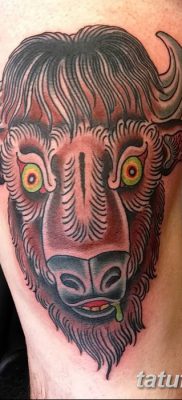fotó egy bivaly tetoválásról, kelt 2018. 04. 16 -án №095 - Buffalo Tattoo -