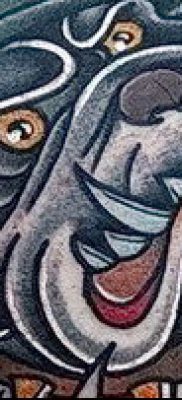 Fotó egy bulldog tetoválásról - 03062017 - példa - 011 Bulldog tetoválás