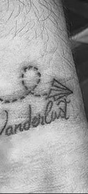 fotó a tetoválásról Papírrepülőgép 2018.01.23 -tól №138 - tetoválópapír repülőgép -