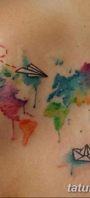 fotó a tetoválásról Papírrepülőgép 2018.01.23 -tól №014 - tetoválópapír repülőgép -