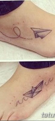 fotó a tetoválásról Papírrepülőgép 2018.01.23 -tól №039 - tetoválópapír repülőgép -