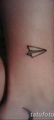 fotó tetoválás Papír repülőgép 2018.01.23 -tól №072 - tetováló papír repülőgép -