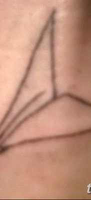 fotó tetoválás Papír repülőgép 2018.01.23 -tól №086 - tetováló papír repülőgép -