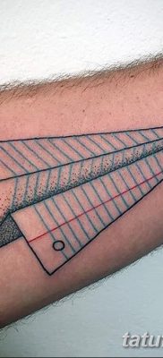 fotó a tetoválásról Papírrepülőgép 2018.01.23 -tól №093 - tetoválópapír repülőgép -