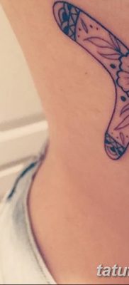 fotó a bumeráng tetoválásról, kelt 2017.12.10. №052 - bumeráng tetoválás -