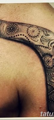 fotó a bumeráng tetoválásról, kelt 2017.12.10. №010 - bumeráng tetoválás -