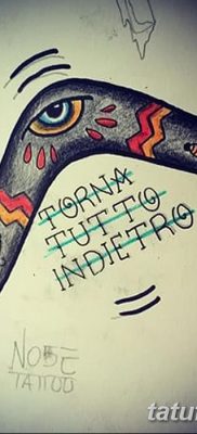 fotó a bumeráng tetoválásról, kelt 2017.12.10., №011 - bumeráng tetoválás -