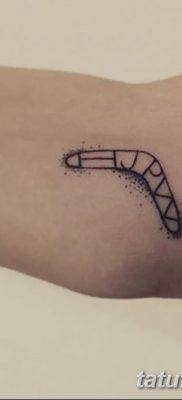 fotó a bumeráng tetoválásról, dátum: 2017.12.10. №015 - bumeráng tetoválás -