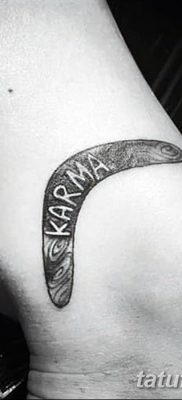 fotó a bumeráng tetoválásról, 2017.12.10. №022 - bumeráng tetoválás -