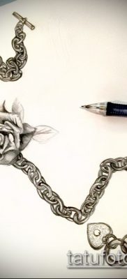 Fénykép egy lánc tetoválásról - példa rajz - 30052017 - példa - 116 Tetováló lánc