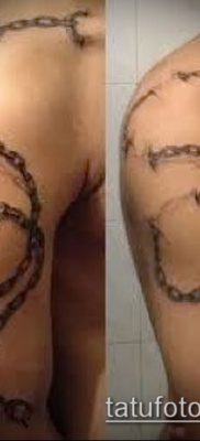 Fénykép egy lánc tetoválásról - példa rajz - 30052017 - példa - 022 Tetováló lánc