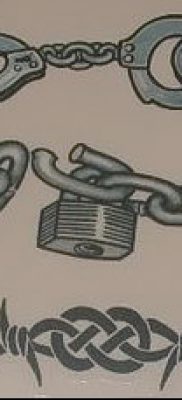 Fénykép egy lánc tetoválásról - példa rajz - 30052017 - példa - 030 Tetováló lánc