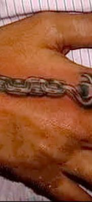 Fénykép egy lánc tetoválásról - egy rajz példa - 30052017 - példa - 054 Tetováló lánc