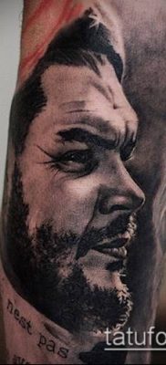 CHE GEVAR'S TATTOO № 836 - a minta egyedi változata, amely sikeresen használható átalakítására és tetoválásként történő alkalmazására Che Guevara