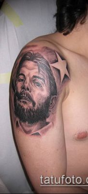 A CHE GEWAR TETTOO # 328 a minta klassz változata, amely könnyen használható Che Guevara átalakítására és tetoválására