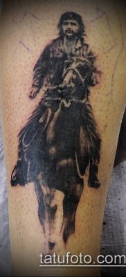 A CHE GEWAR TETTOO # 722 a minta klassz változata, amely sikeresen használható Che Guevara karra történő feldolgozására és tetoválására.