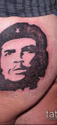 CHE GEWAR TATTOO № 851 - a rajz exkluzív változata, amely jól használható Che Guevara karon történő megváltoztatására és tetoválására