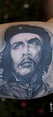 A CHE GEVAR TATTOO № 176 a rajz klassz változata, amely sikeresen használható Che Guevara revíziójára és tetoválására