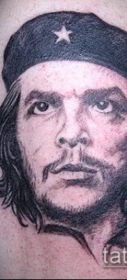 A CHE GEWAR TATTOO № 165 a rajz méltó változata, amely jól használható Che Guevara tetoválásaként történő feldolgozására és alkalmazására