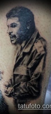 CHE GEVAR TETTOO №807 - a rajz méltó változata, amely jól használható revízióhoz és rajzoláshoz, mint Che Guevara tetoválása a karon