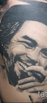 CHE GEWAR TATTOO № 920 - a rajz exkluzív változata, amely jól használható átalakításra és tetoválásként történő alkalmazásra Che Guevara