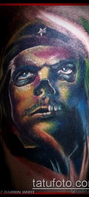 A CHE GEWAR TETTOO 743 a minta érdekes változata, amely sikeresen használható Che Guevara feldolgozására és tetoválására a karon.
