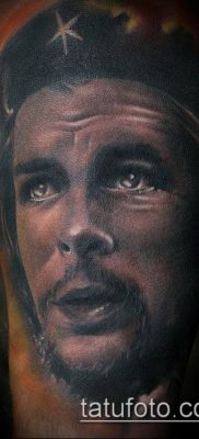 CHE GEWAR TETTOO No. 749 - a rajz hűvös változata, amely sikeresen használható Che Guevara feldolgozására és tetoválására a karon