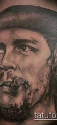 CHE GEVAR'S TATTOO № 866 - a minta egyedi változata, amely jól használható Che Guevara megváltoztatására és tetoválására