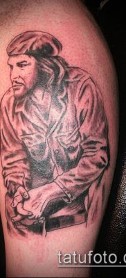 CHE GEWAR TATTOO № 475 - a minta egyedi változata, amely könnyen használható Che Guevara megváltoztatására és tetoválására