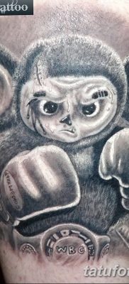 fotografija tetovaže Cheburashka od 09/08/2017 br. 002 - primjer crteža za članak -