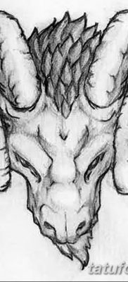 fotó egy kecske koponya tetoválásról, kelte: 2017. 09. 20 №053 - kecske koponya tetoválás -