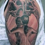 Снимка на татуировка череп в огледало 25.11.2018 №033 - татуировка череп в огледало -