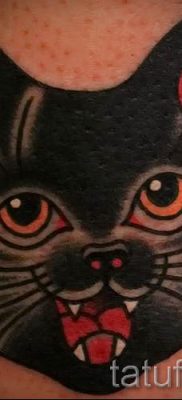 fotó egy fekete macskával készült tetoválásról a tetoválás jelentéséről szóló cikkhez - tatufoto.ru - 51