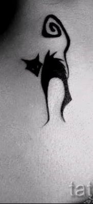 fotó egy fekete macskával készült tetoválásról a tetoválás jelentéséről szóló cikkhez - tatufoto.ru - 35
